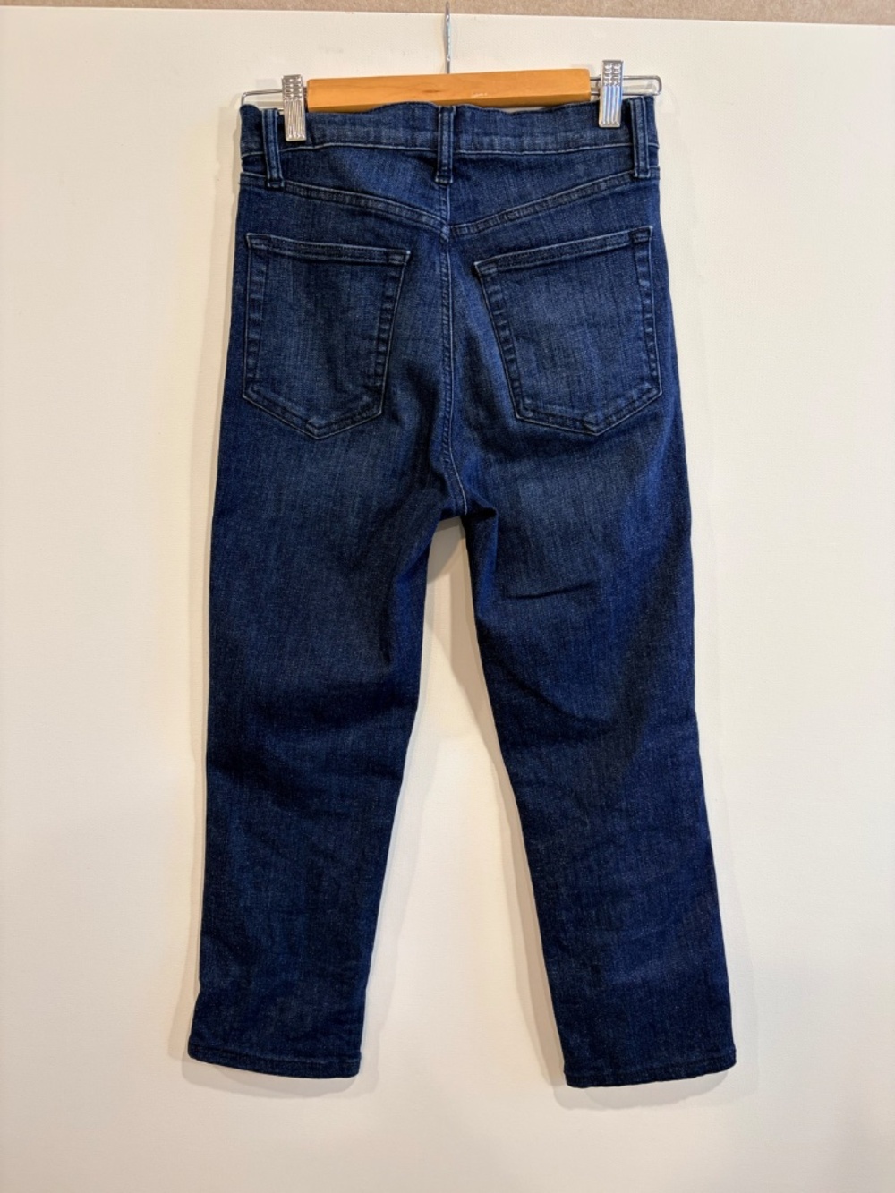 FRAME High Rise Straight Jeans 26 Guilty Blue Petite Altered 25" - Picture 12 of 12